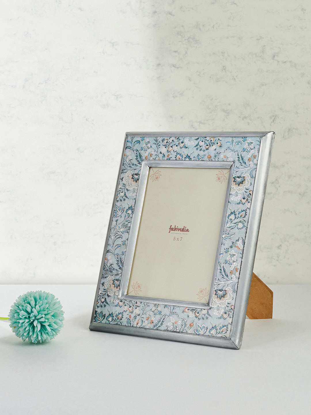 Fabindia Blue Printed Ameera Photo Frame
