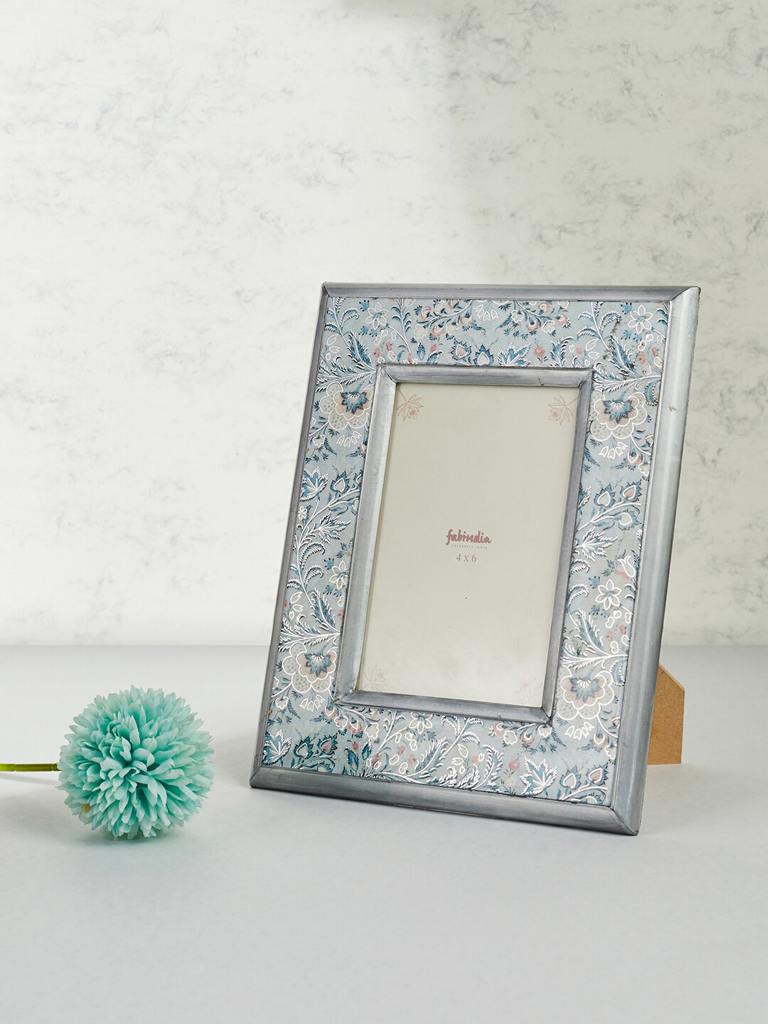Fabindia Blue Printed Ameera Photo Frame