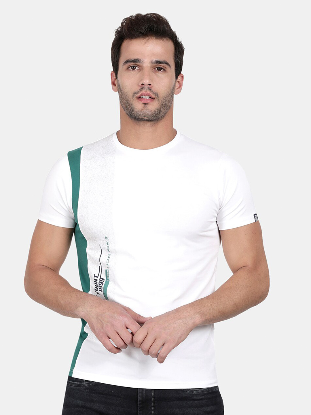 t-base Men Off White T-shirt