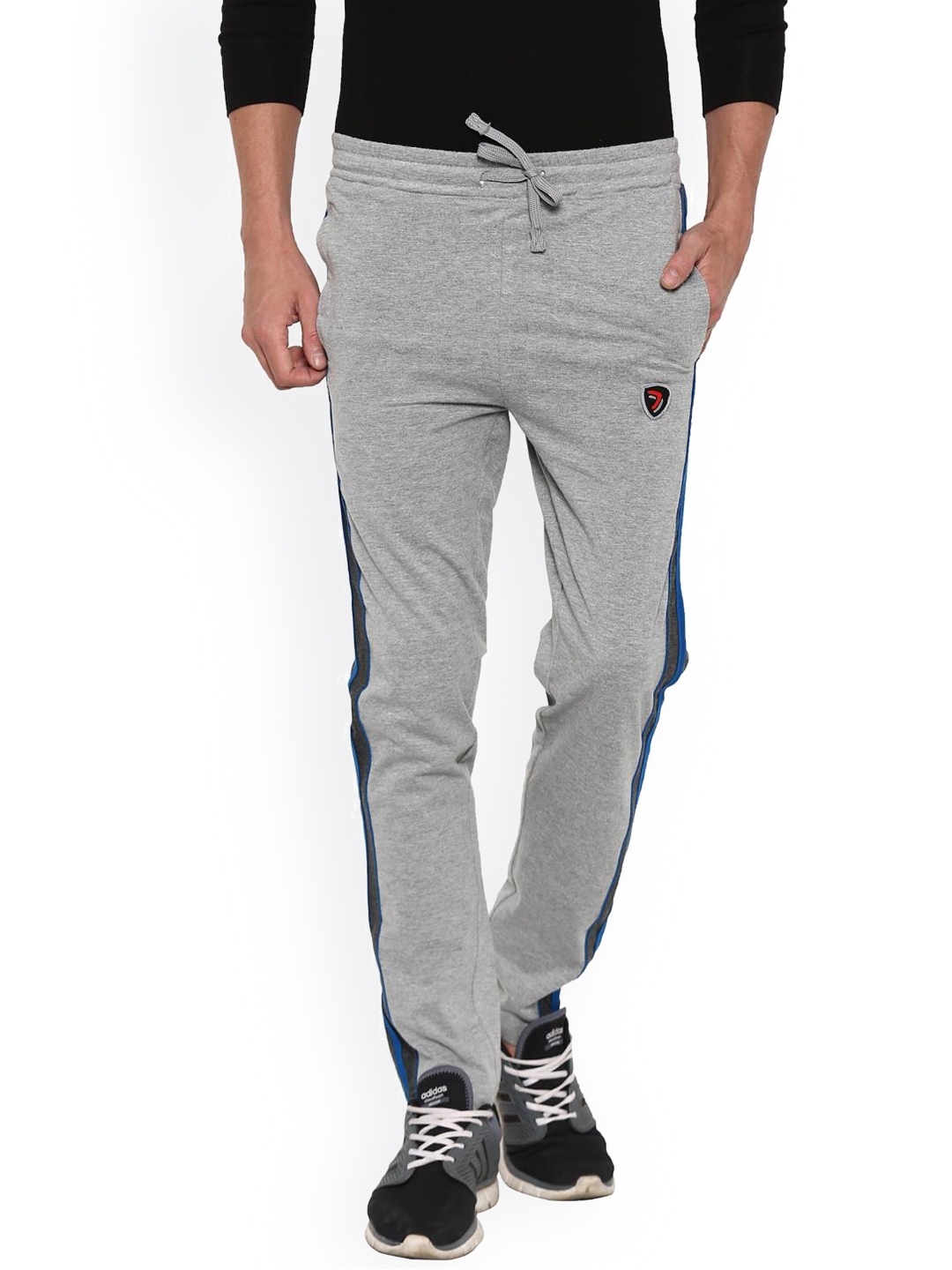 Sporto Mens Quick Dry Solid Track Pants Bunker Blue  Sporto by Macho
