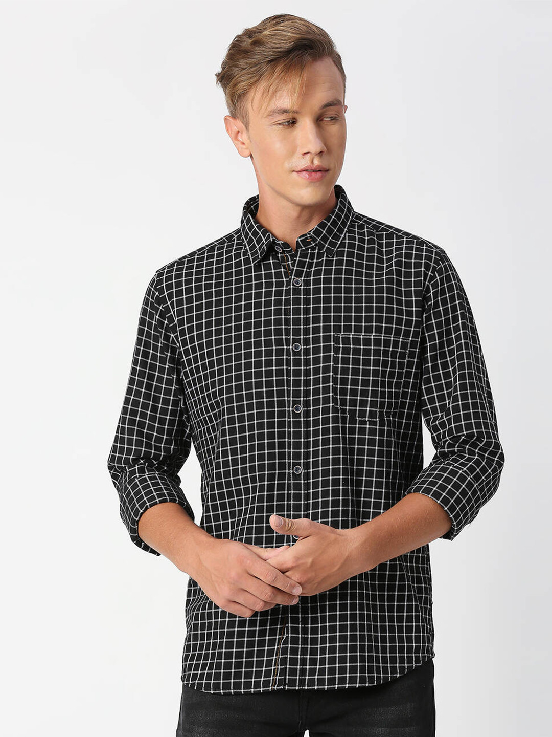 Pepe Jeans Men Checked Casual Cotton Shirt