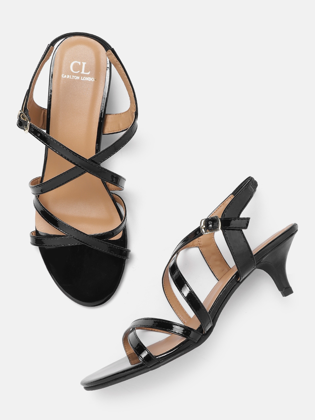 Womens leather strappy online sandals