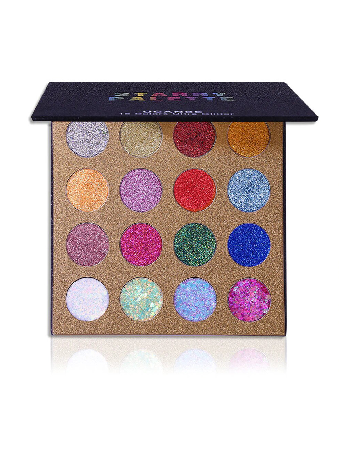 UCANBE Starry Palette 16 Colours Ultra Glitter Eyeshadow 16g