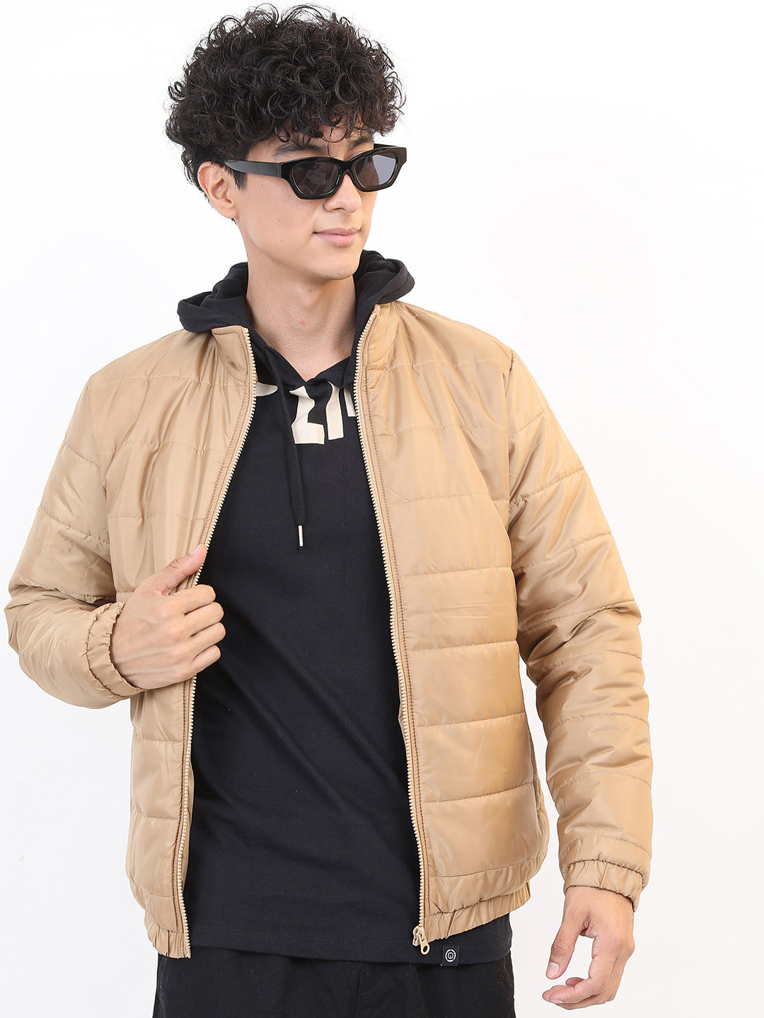 KETCH Men Brown Solid Puffer Jacket