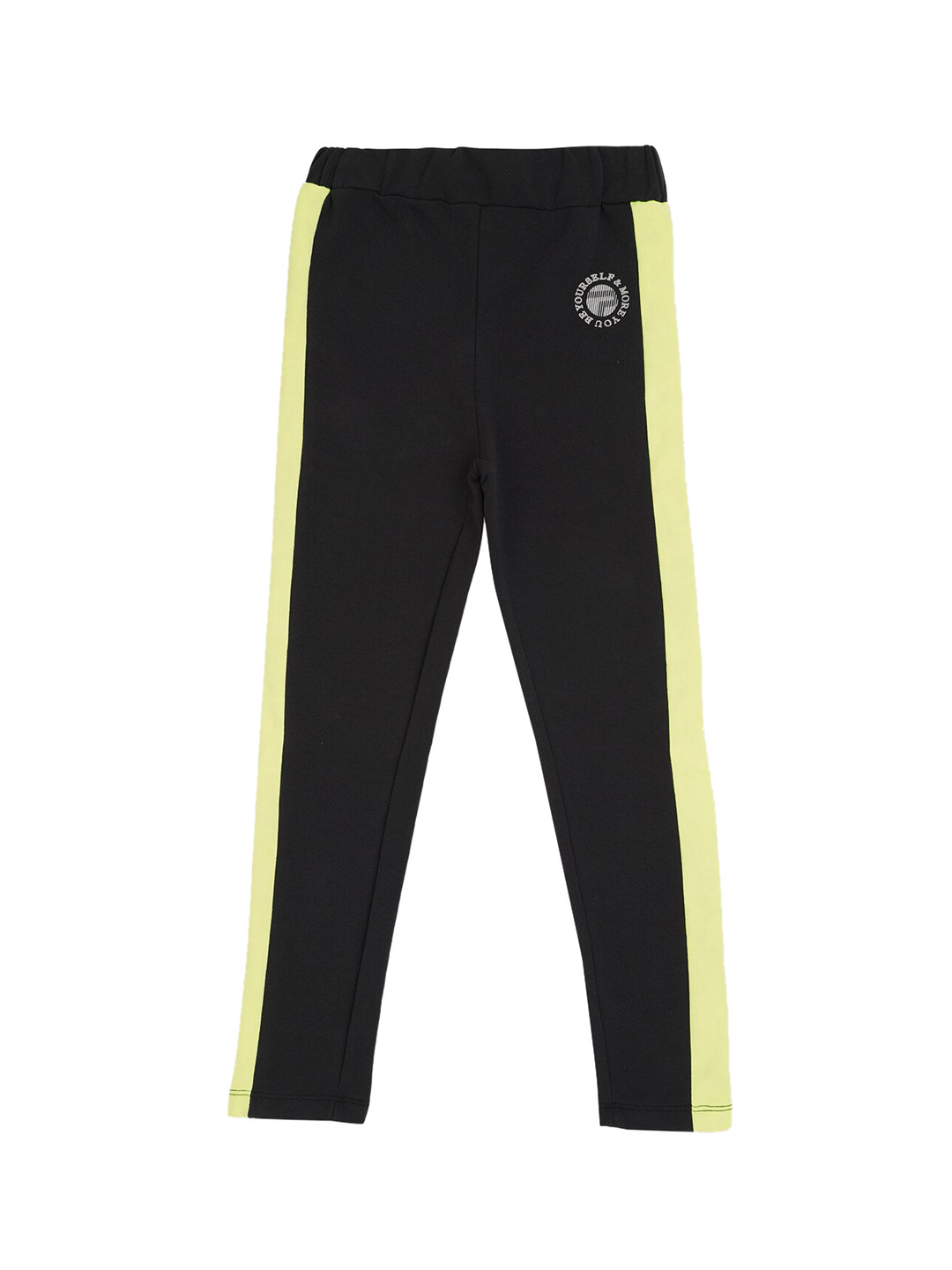Pepe Jeans Girls Black Slim-Fit Cotton Track Pants