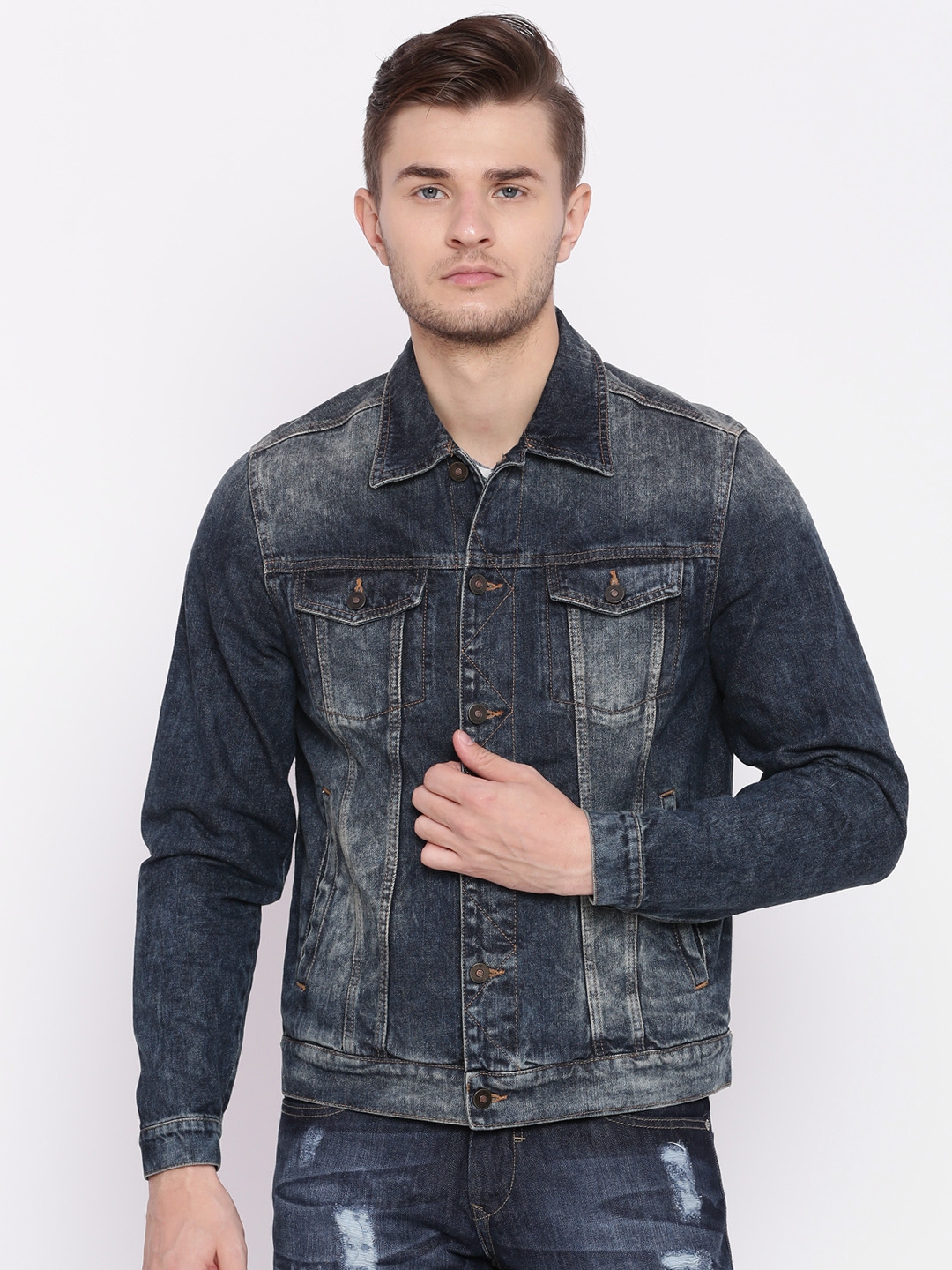 denim jacket on myntra