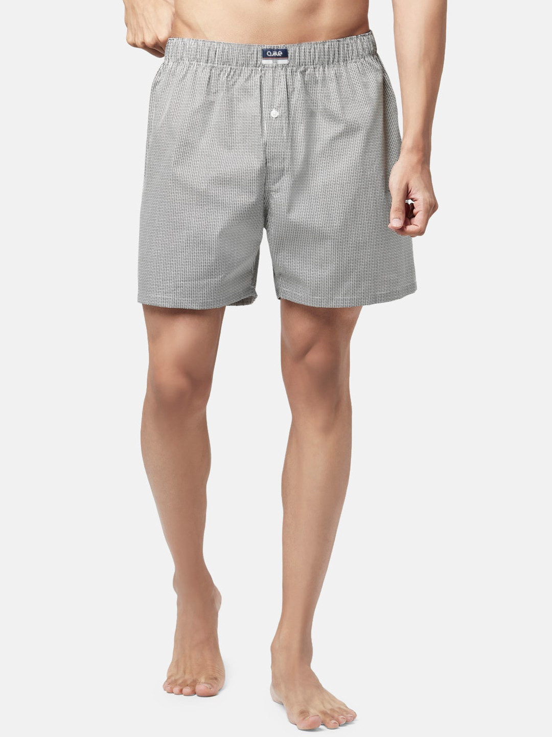 Ajile by Pantaloons Men Black & White Printed Pure Cotton Boxers