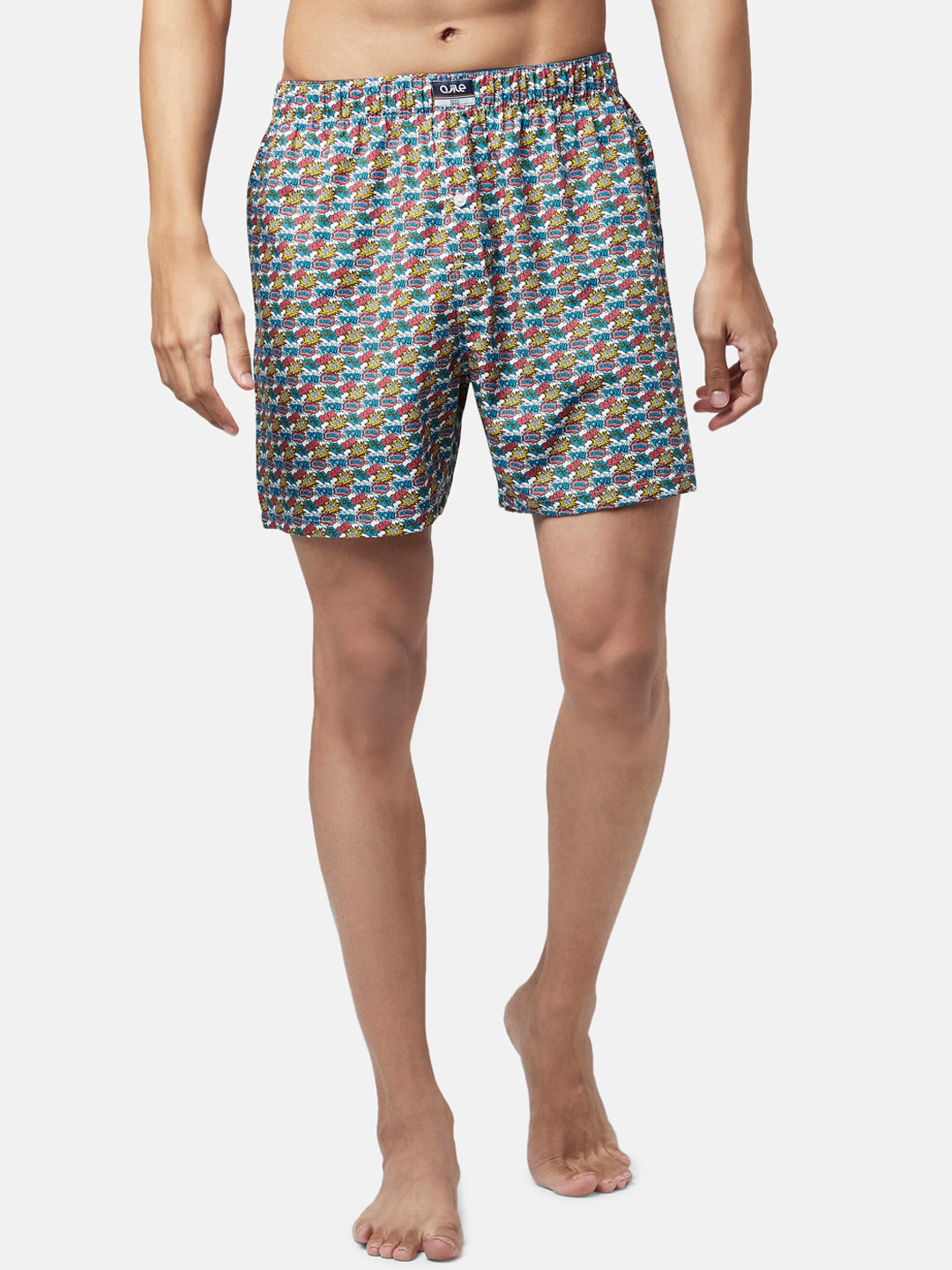 Ajile by Pantaloons Men Blue & White Printed Pure Cotton Boxers