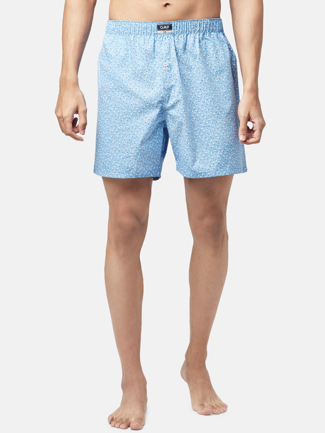 Ajile by Pantaloons Men Blue & White Printed Pure Cotton Boxers