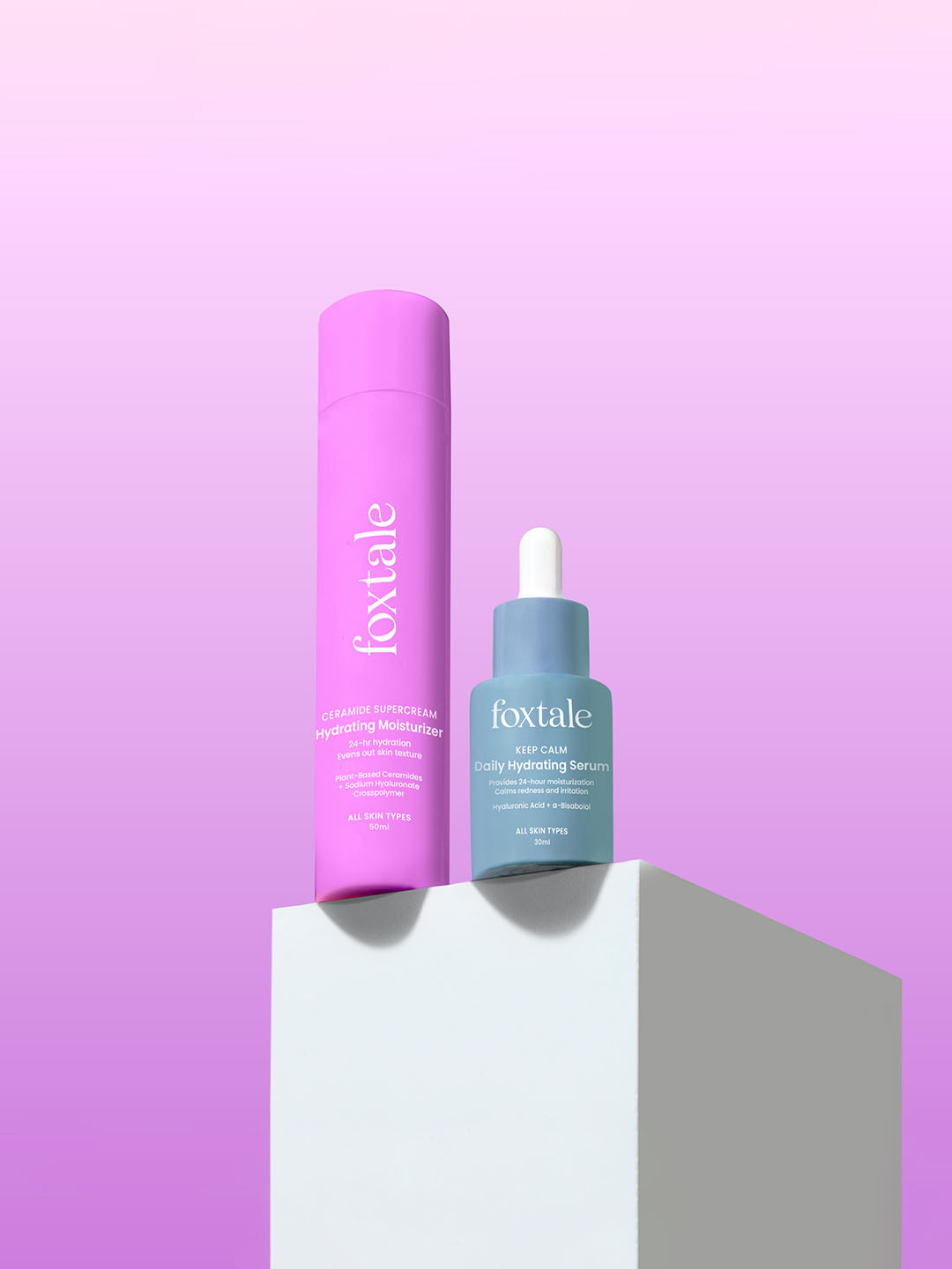 FoxTale Intense Moisture Lock Duo Hydration Serum 30ml + Moisturizer 50ml