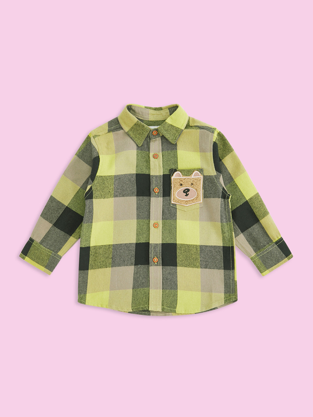 Pantaloons Baby Boys Buffalo Checks Casual Cotton Shirt
