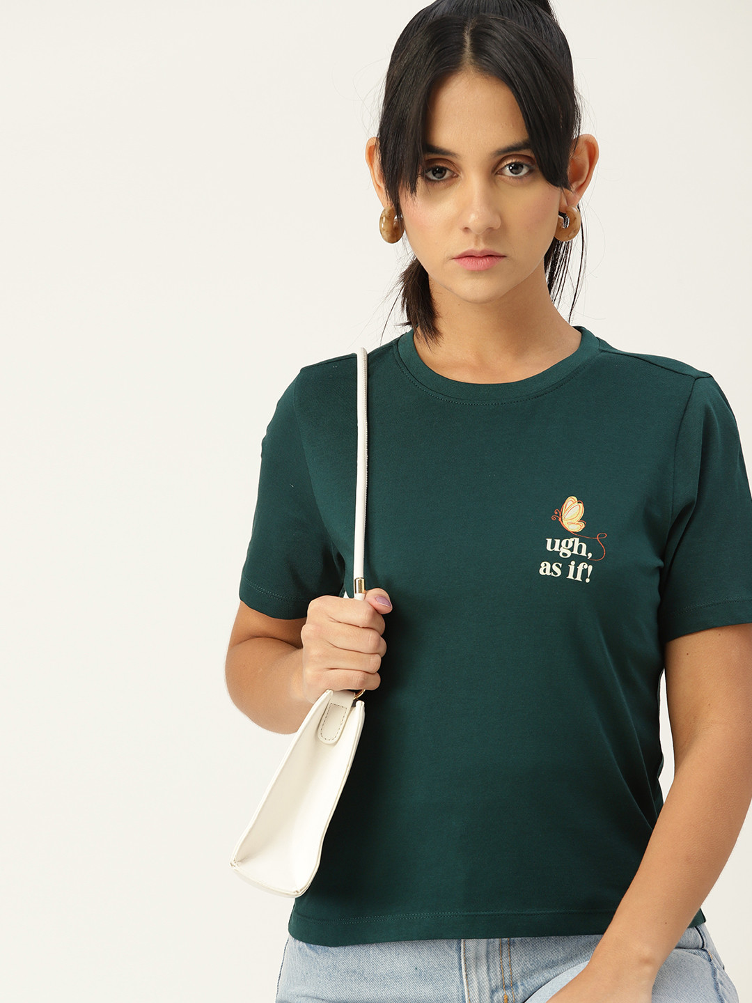 DressBerry Women Green T-shirt