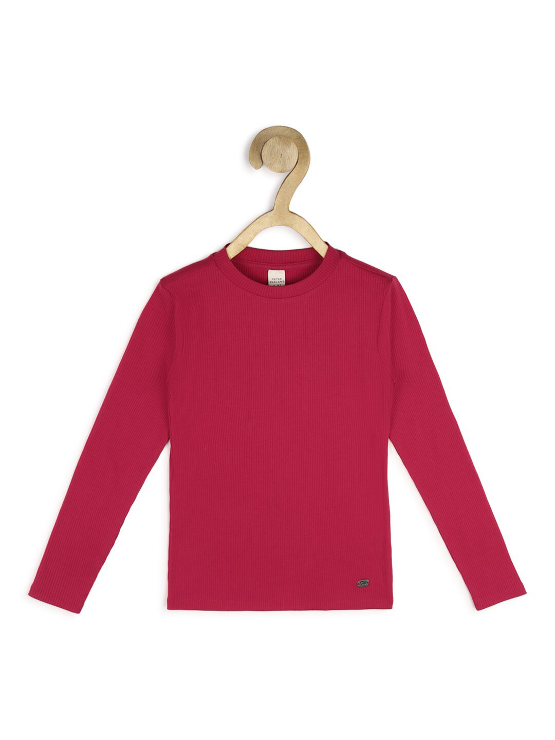 Peter England Girls Pink Long Sleeves T-shirt