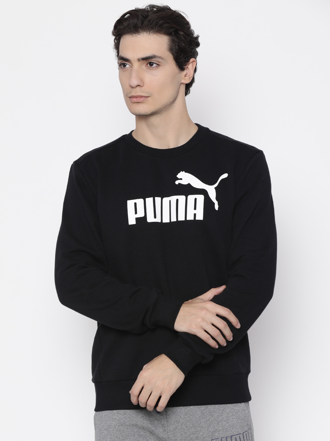 puma mens black sweatshirt