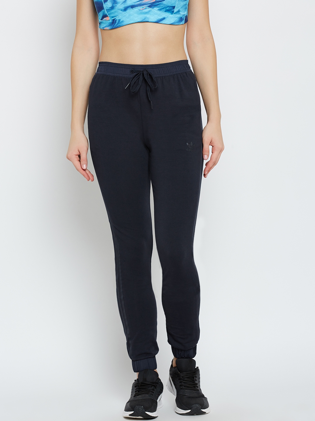 adidas navy joggers womens