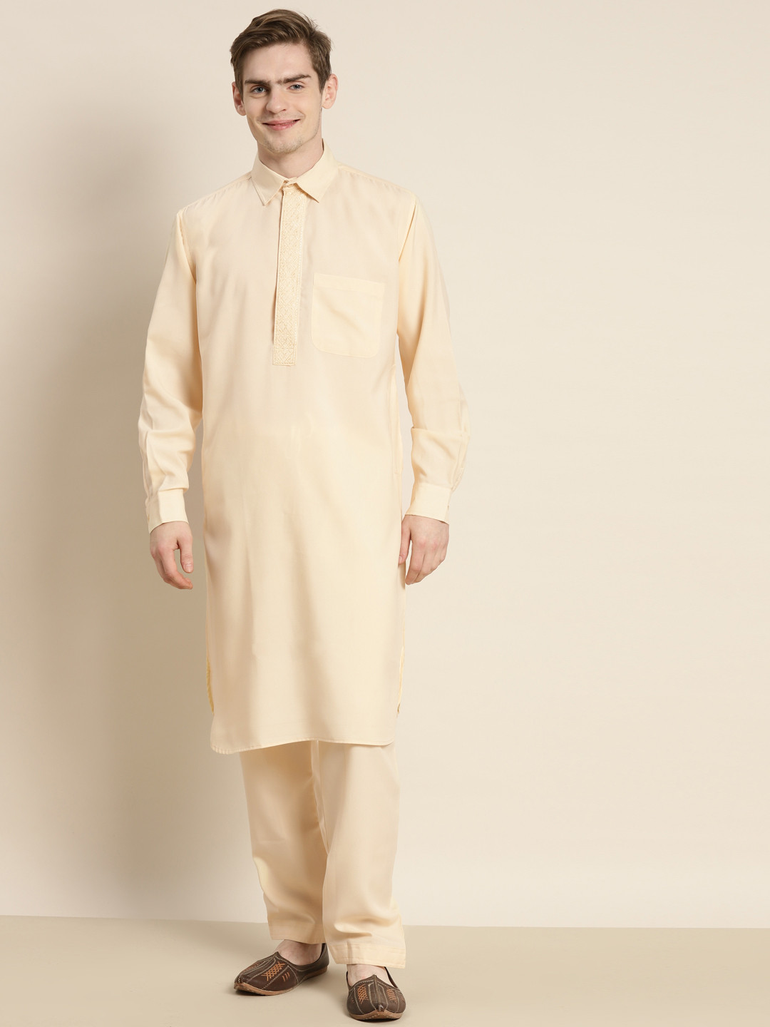 SOJANYA Men Pathani Kurta with Salwar