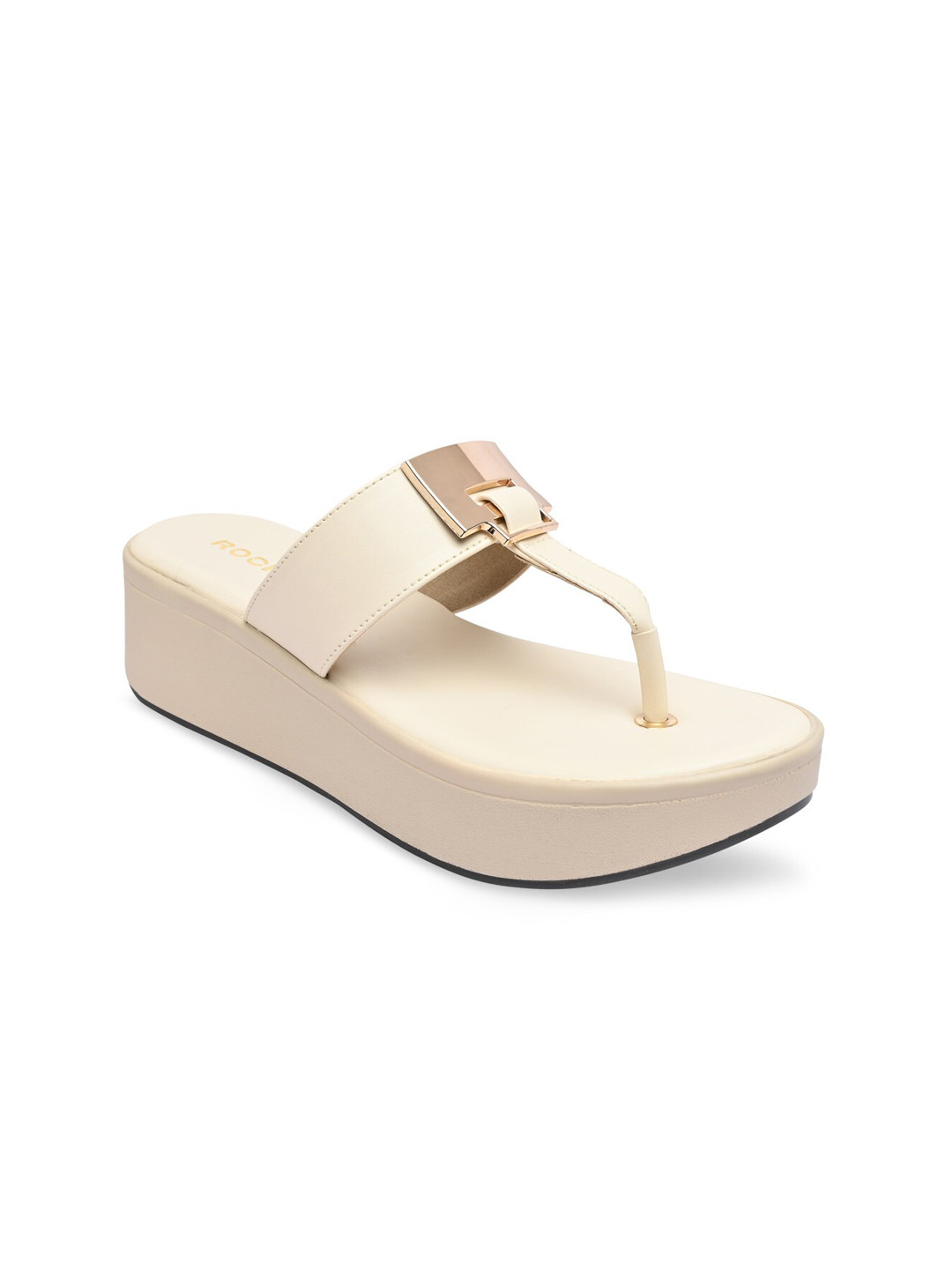 Rocia Beige Flatform Heels