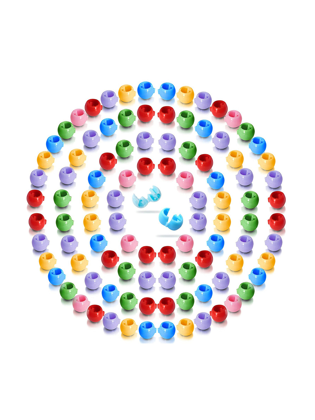 CHANDERKASH Girls Pack Of 100 Hair Beads Cute Hair Accessories