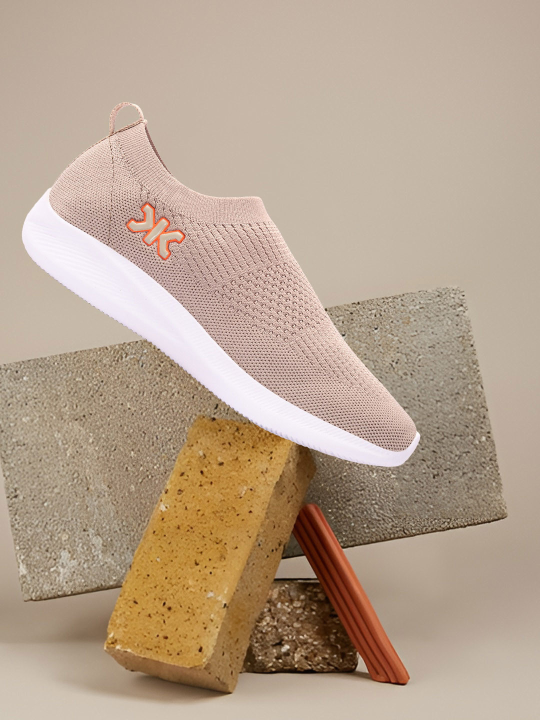 Killer Men Beige Woven Design Lightweight Sneakers