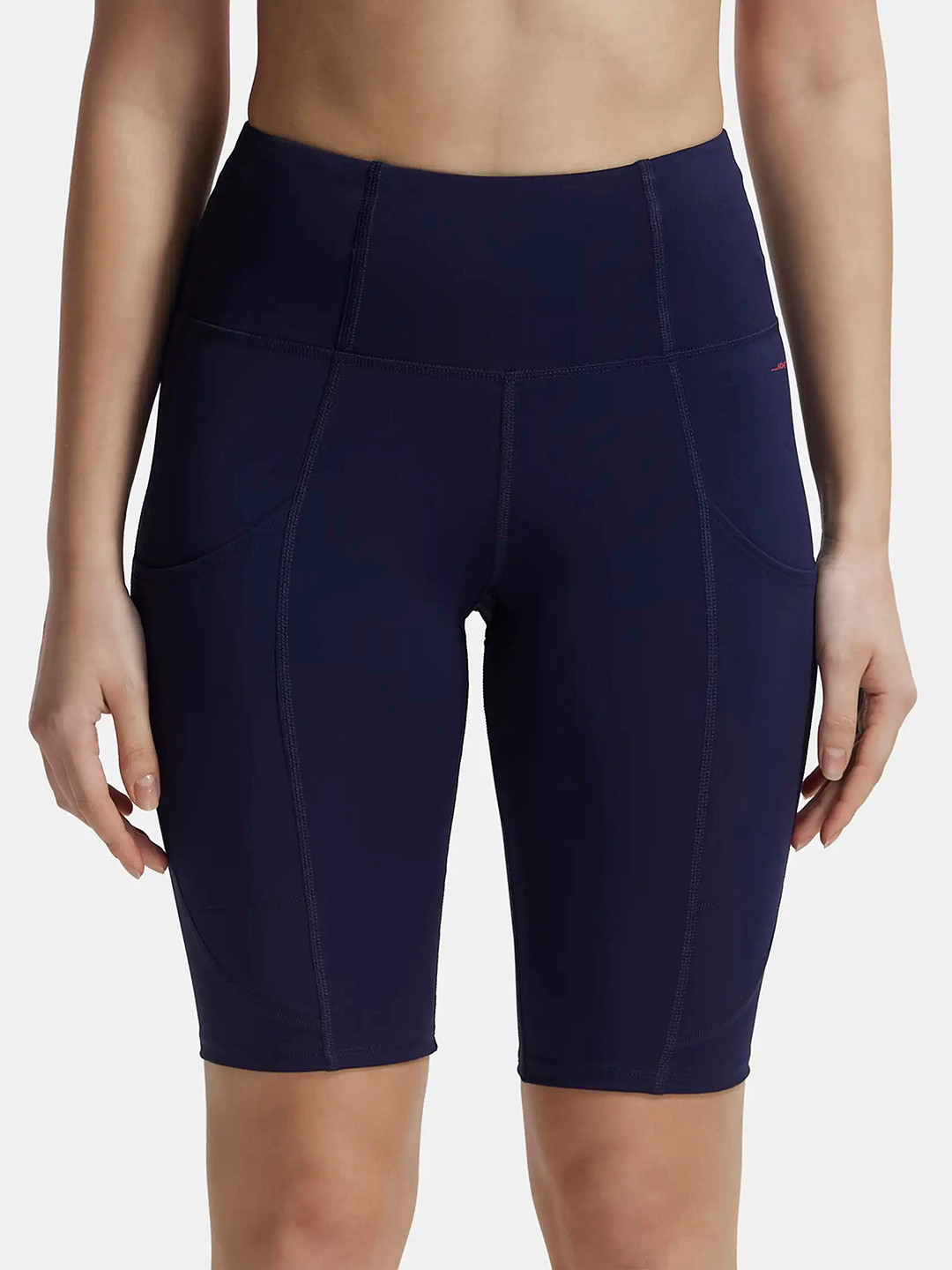 Jockey Microfiber Slim Fit Solid Shorts with Convenient Side Pockets -MW81