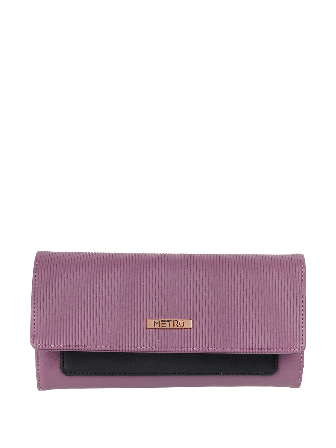 Metro Women Purple Textured Envelope