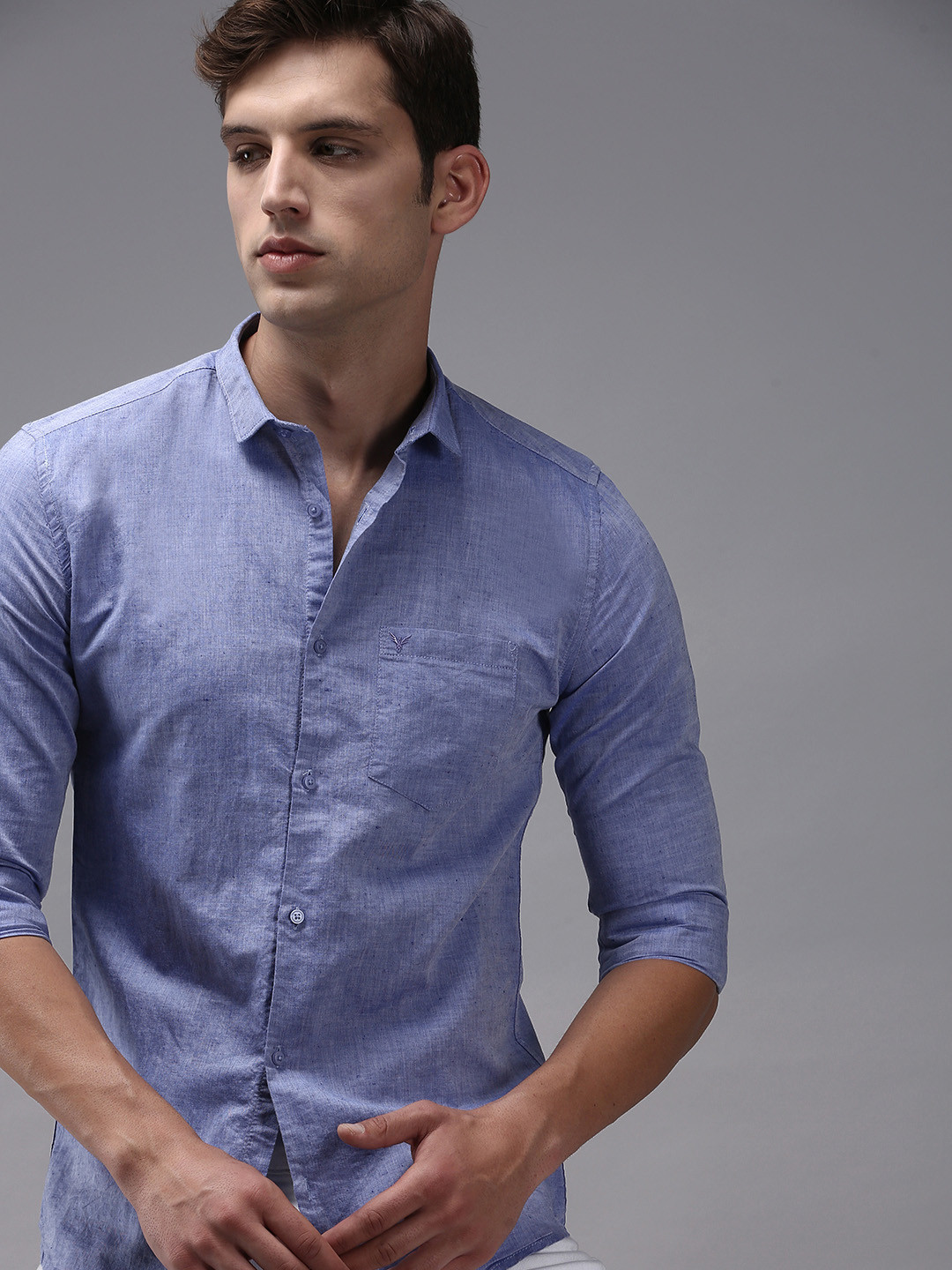 SHOWOFFFF Men Blue Comfort Cotton Casual Shirt