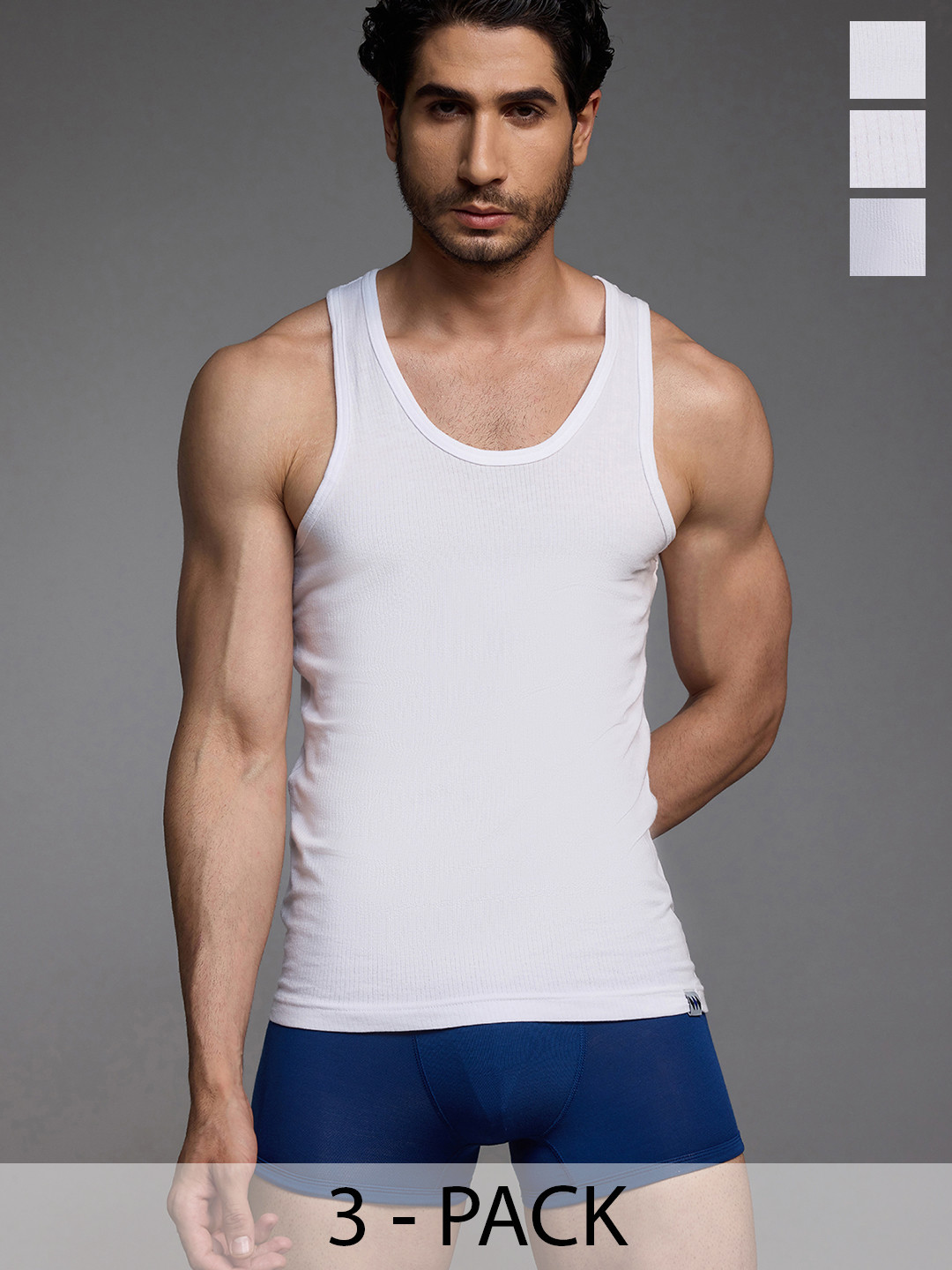 MODERN CREW Men Pack of 3 Premium Bamboo Vests