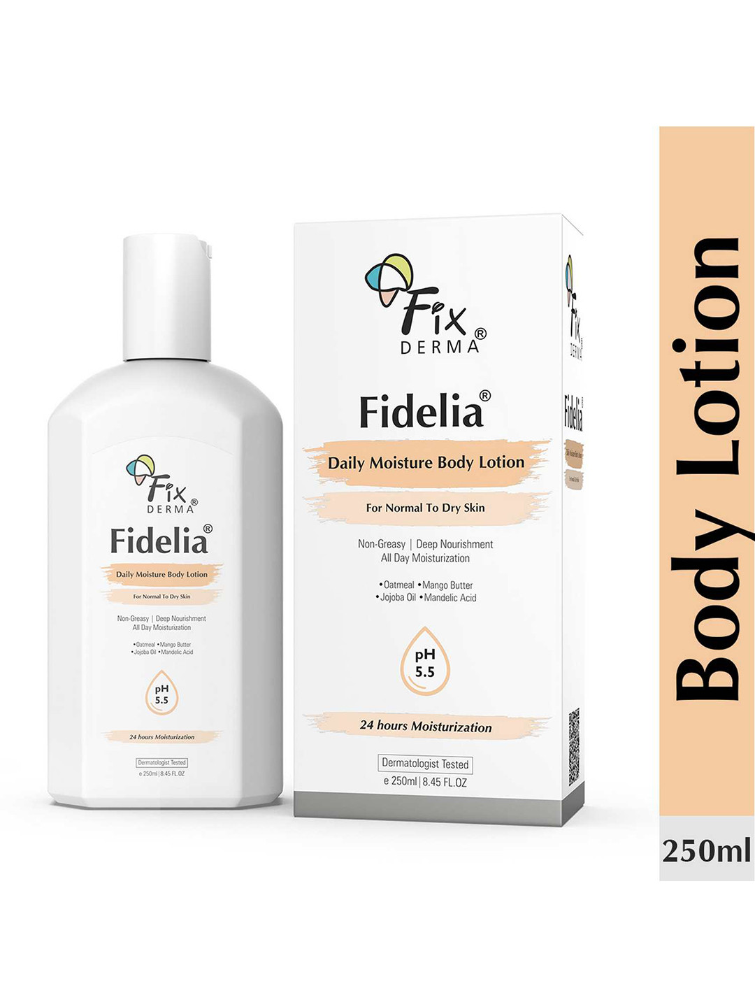 Fixderma Fidelia Daily Moisture Body Lotion with Jojoba Oil & Oatmeal - 250ml