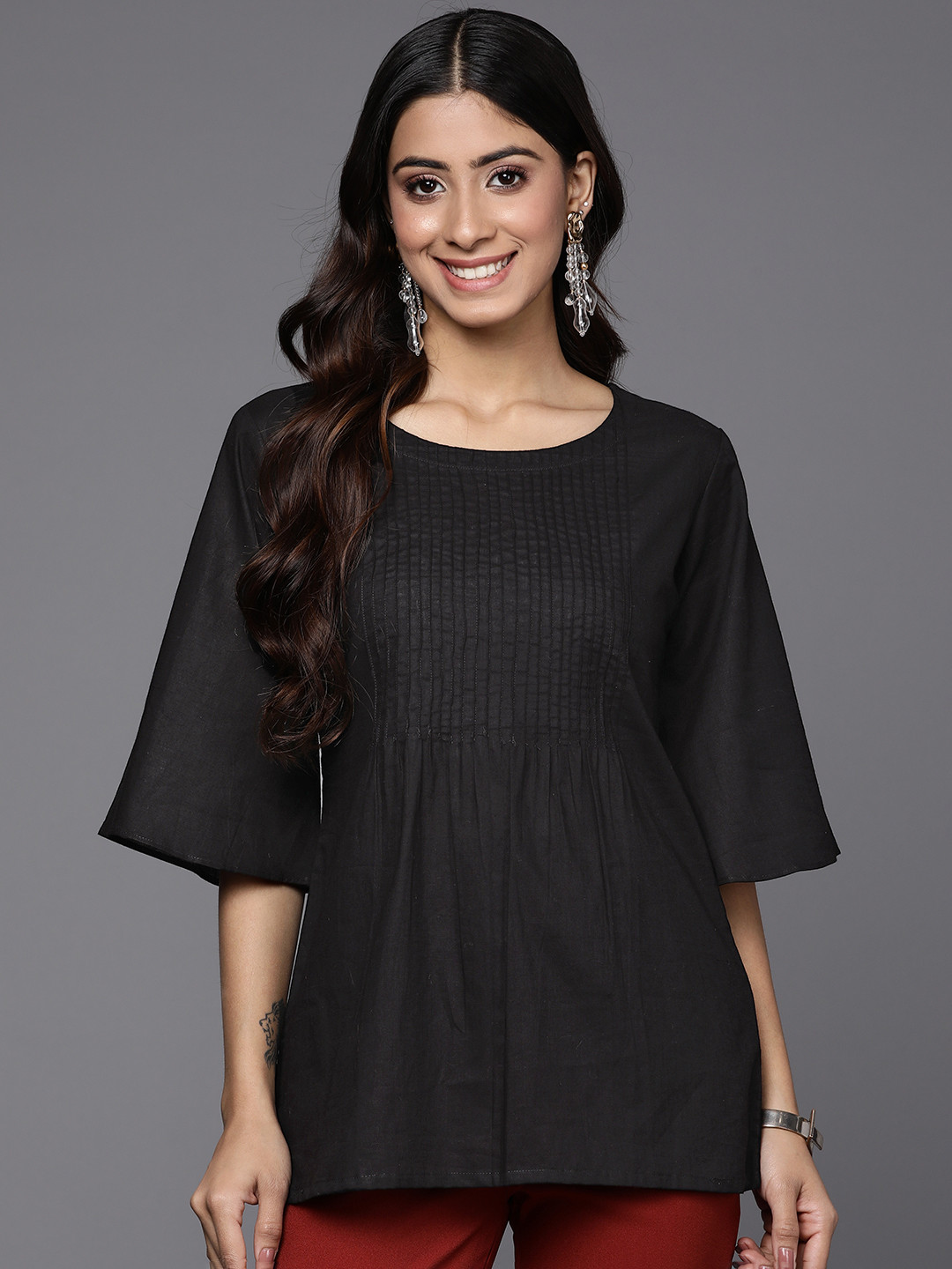 Indo Era Solid Longline Top
