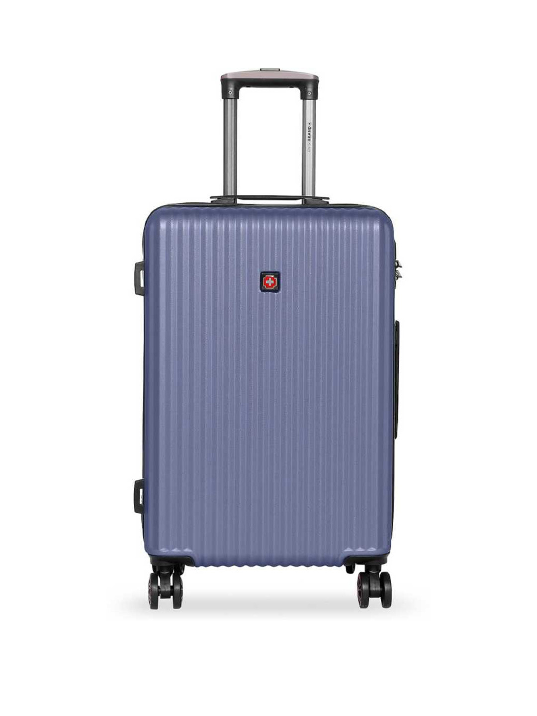 SWISSBRAND Riga Blue Hard Sided 28 inch Large Trolley Bag