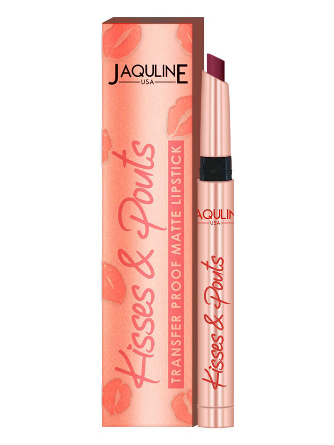 Jaquline USA Kisses & Pouts Transfer Proof Matte Lipstick 1.4 g - First Kiss 08
