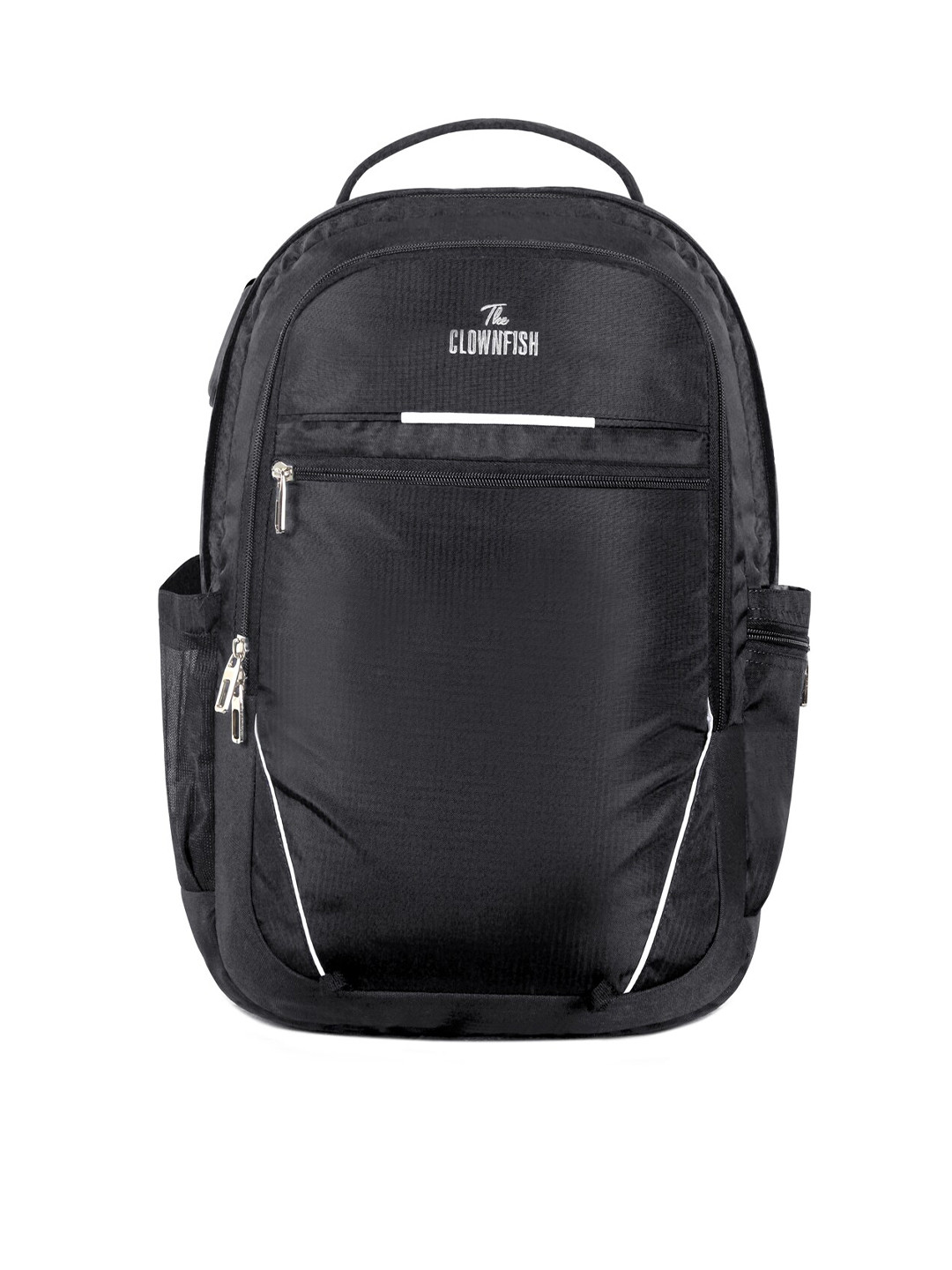 THE CLOWNFISH Emerson Unisex Black & White Backpack