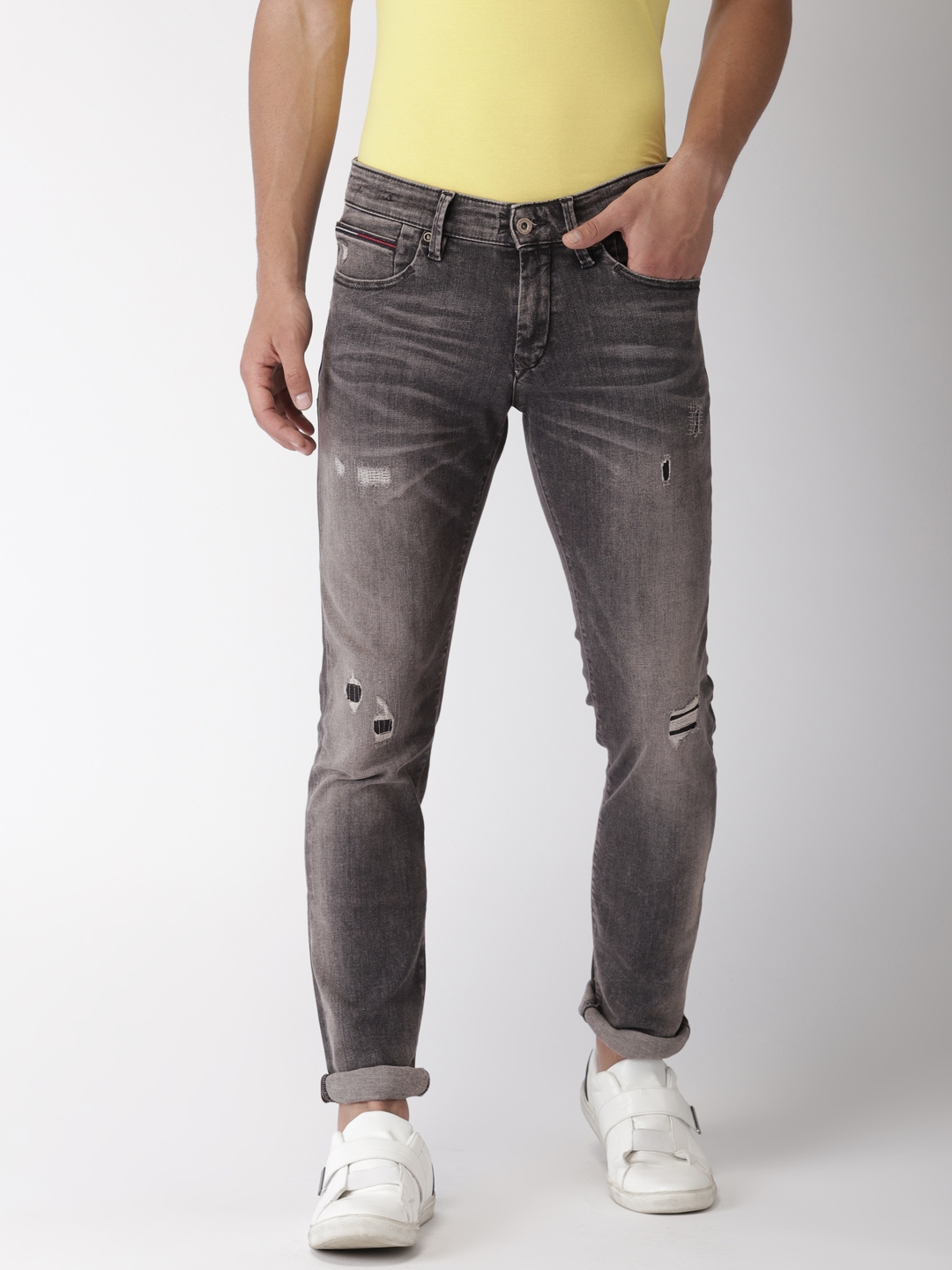 tommy hilfiger grey jeans
