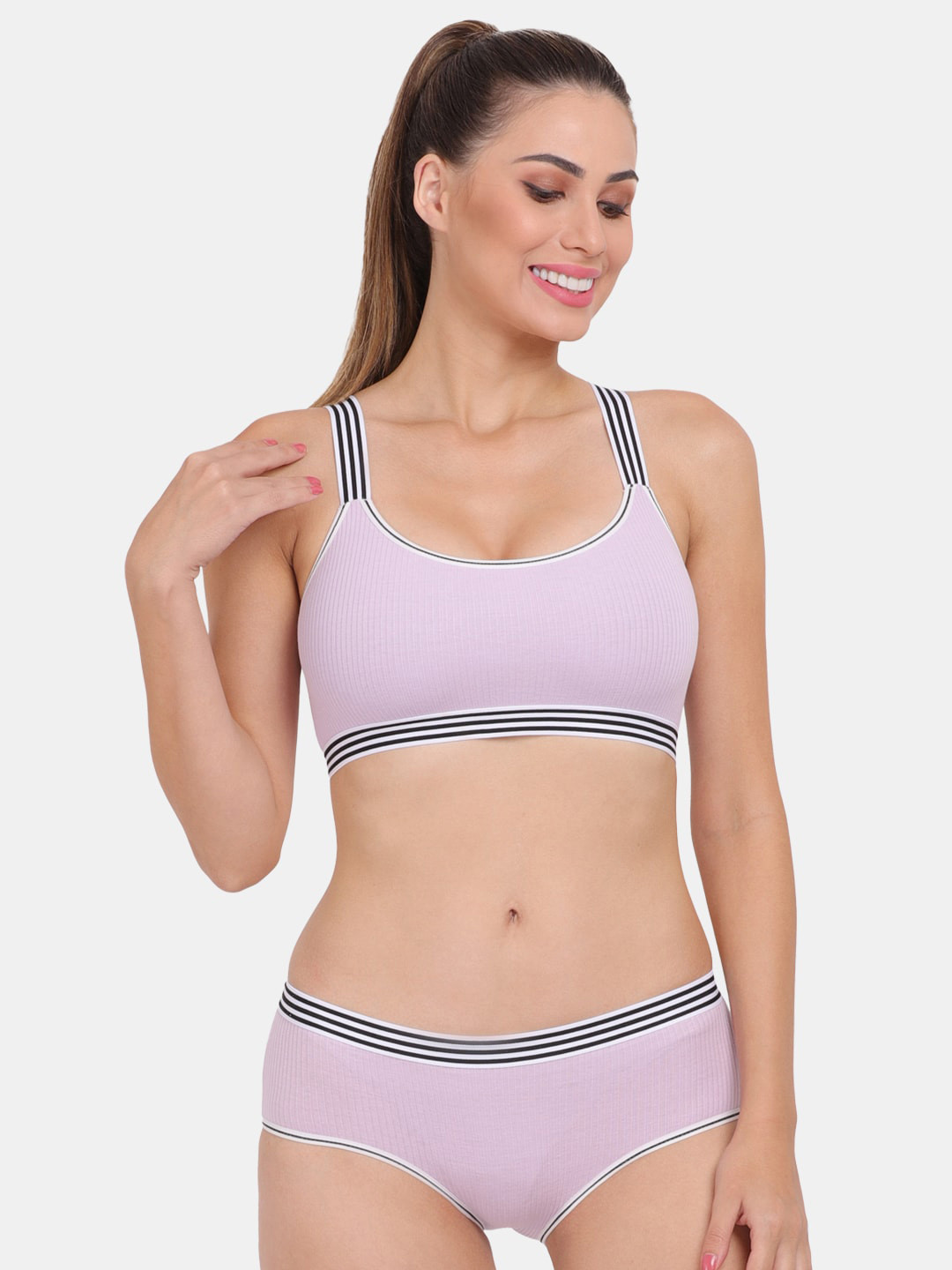 Amour Secret Women Purple Lingerie Set