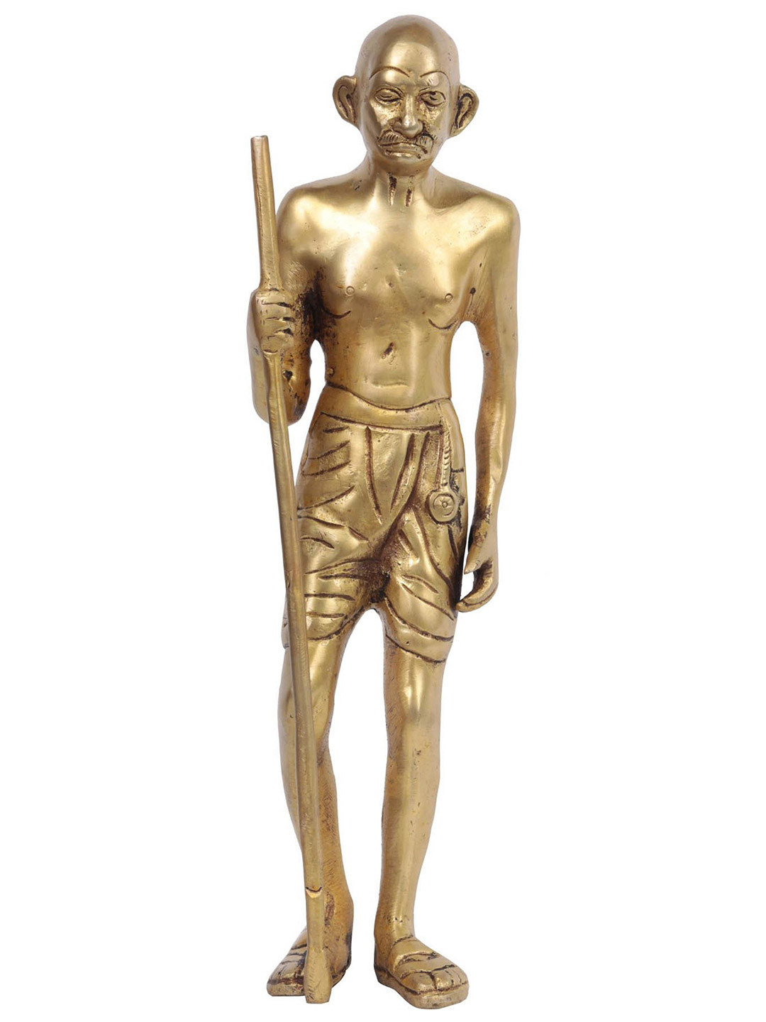 Exotic India Gold Toned Mahatma Gandhi Showpiece