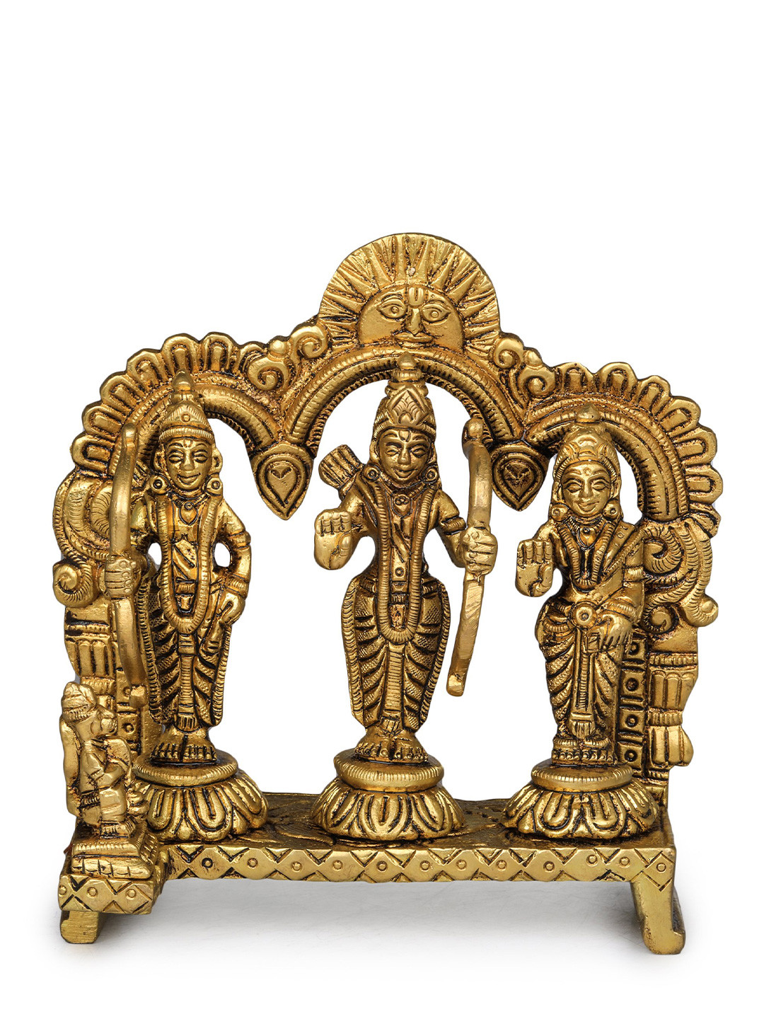 Exotic India Rama Durbar Brass Showpieces
