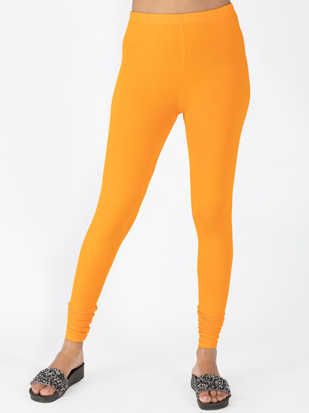 indian flower Women Yellow Churidar Length Leggings