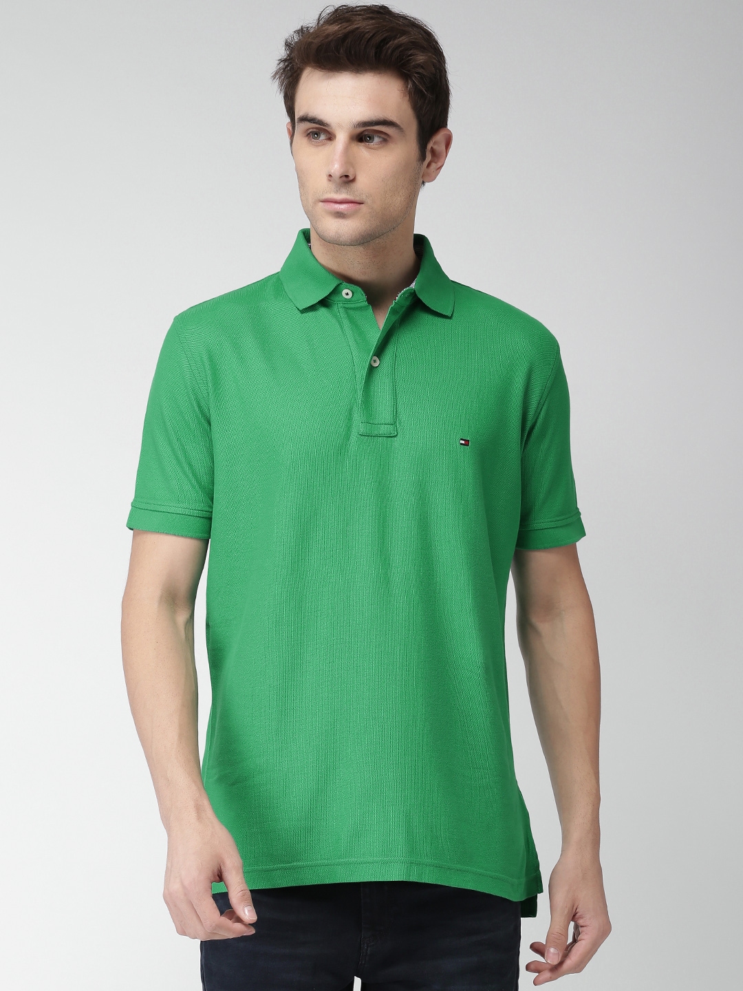 tommy hilfiger green polo