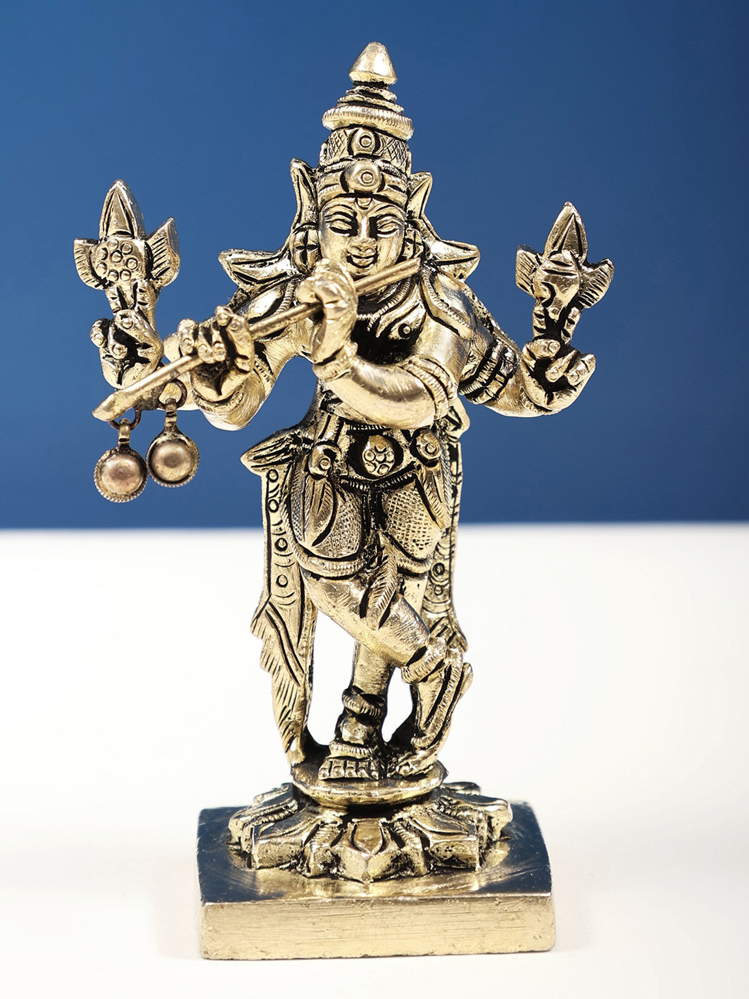 Exotic India Fluting Krishna Showpiece