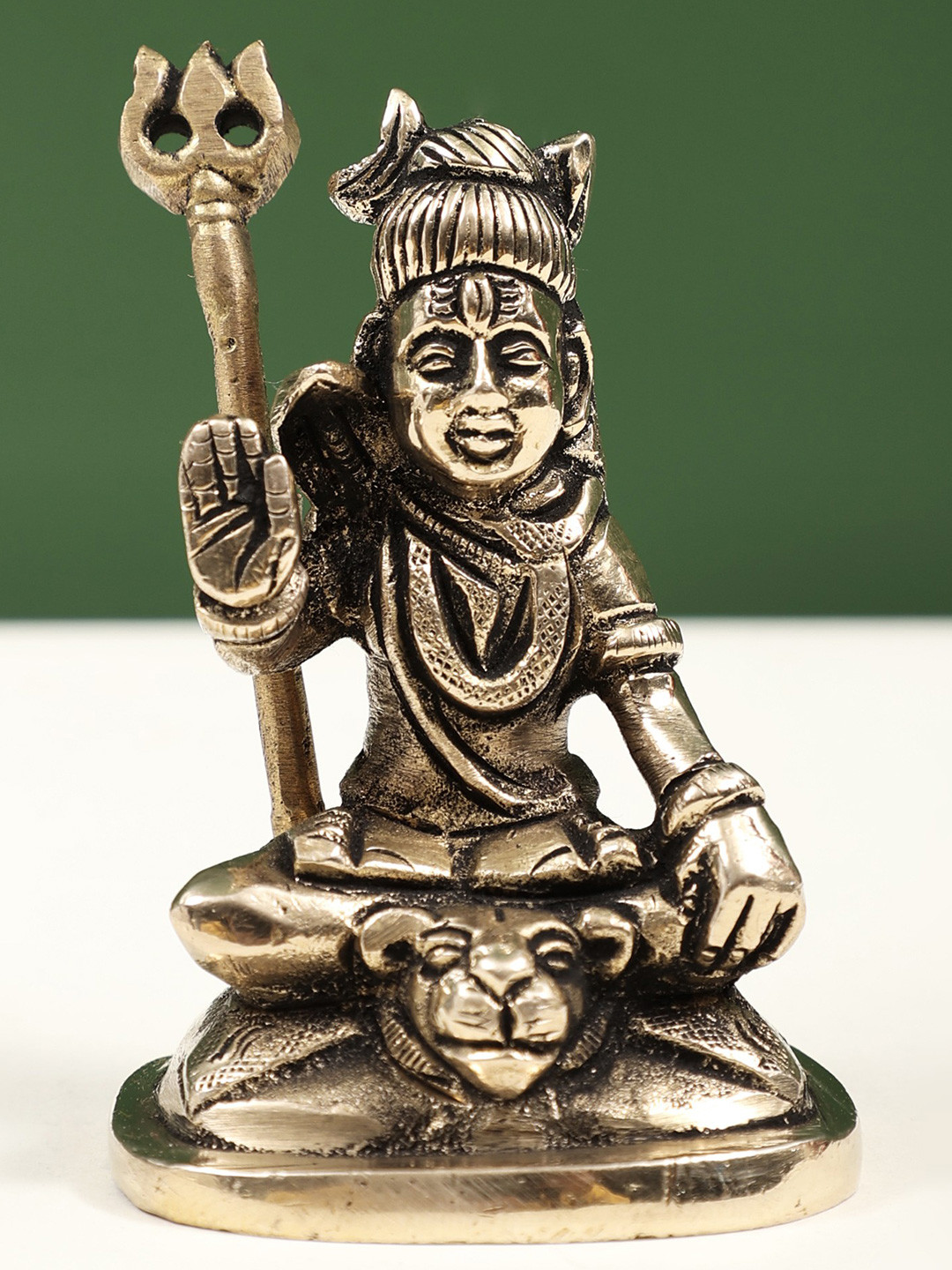 Exotic India Brass Mahadeva Shiva Showpiece