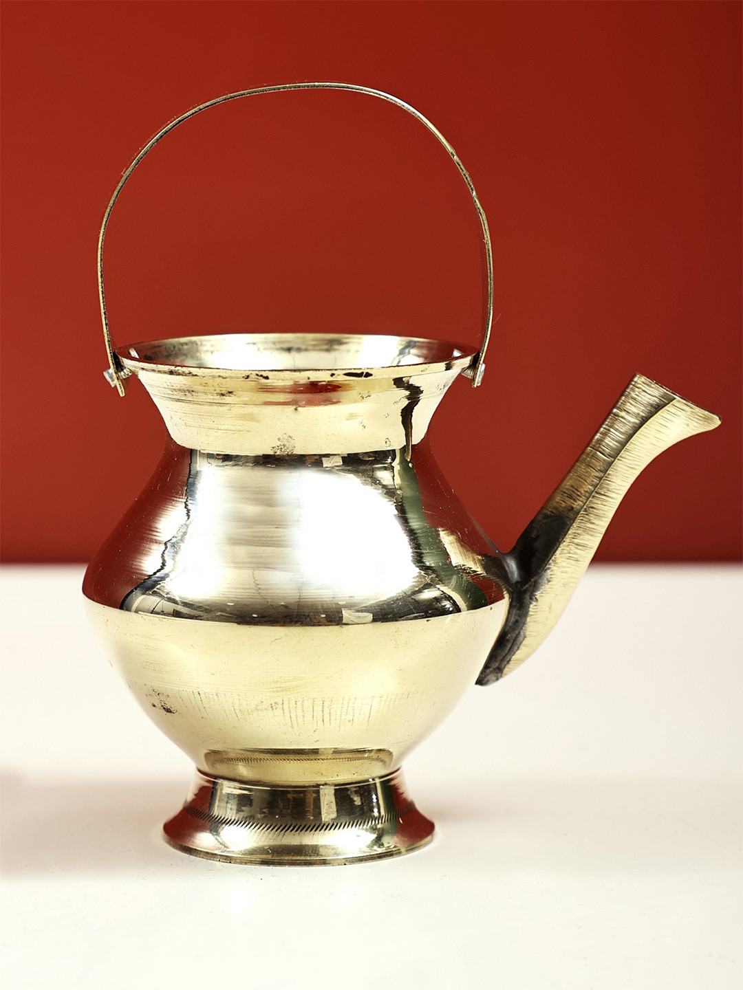 Exotic India Gold-Toned Small Puja Kamandalu