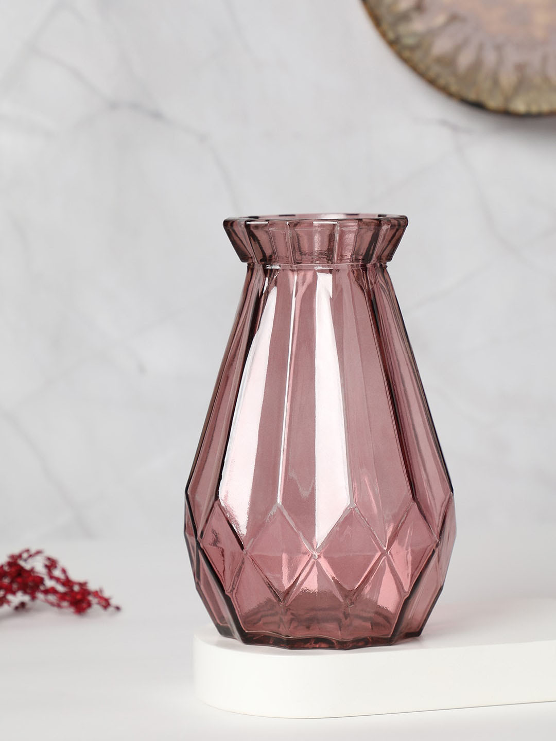 Bonhomie Purple Textured Flower Vase