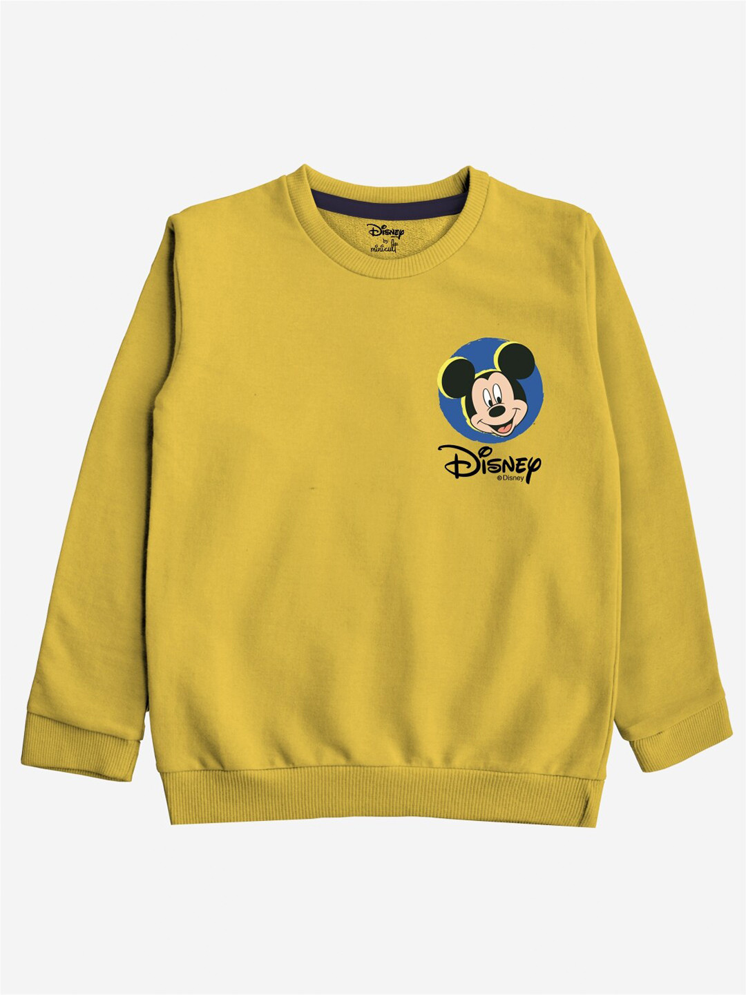 Minicult Kids Yellow Mickey Mouse Sweatshirt