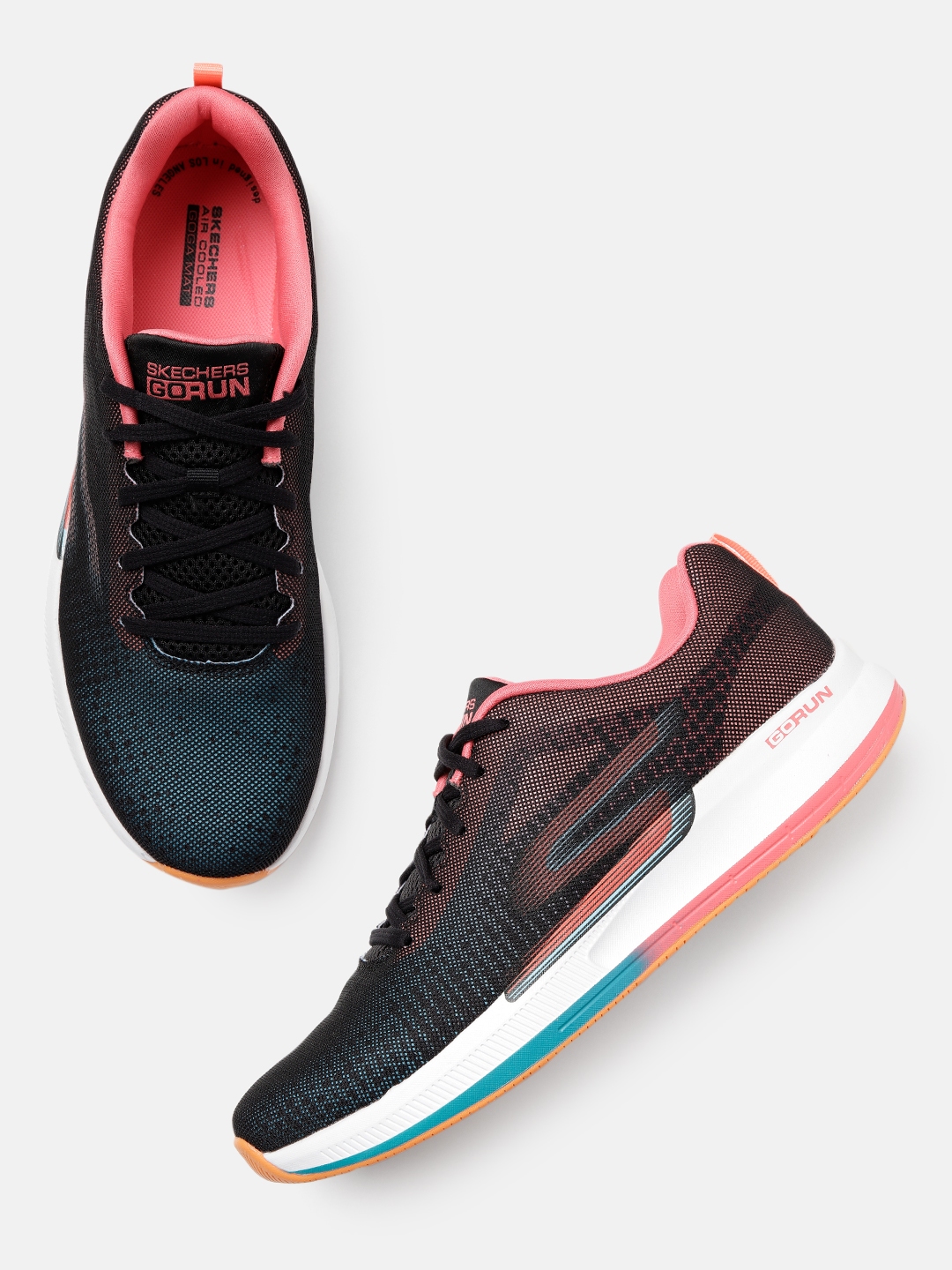 Skechers air cooled memory foam womens slip on sneakers on sale