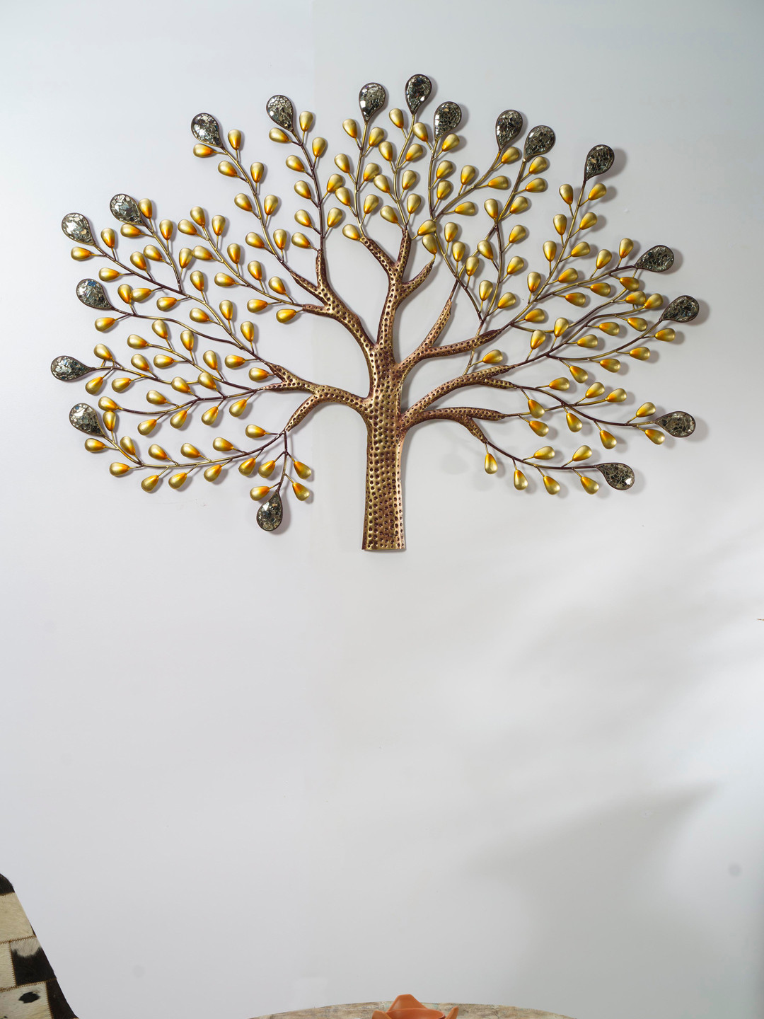 vedas Tree, W-Oren Metal Glossy Hanging Hall Wall Hangings-36.3In