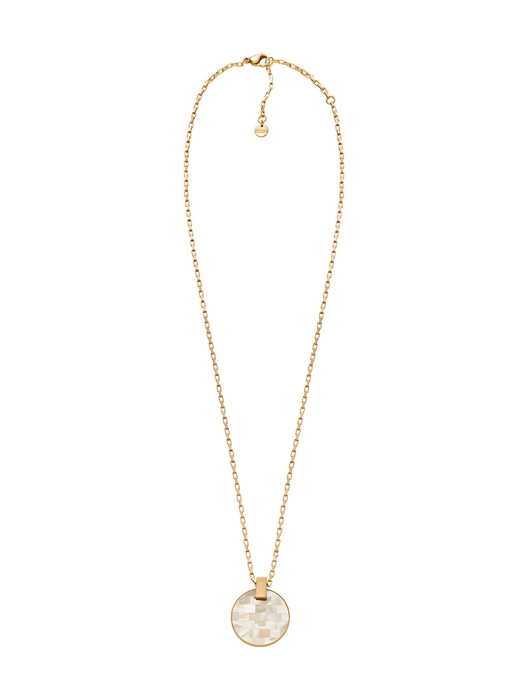 SKAGEN Gold & White Gold Plated Pendant With Chain