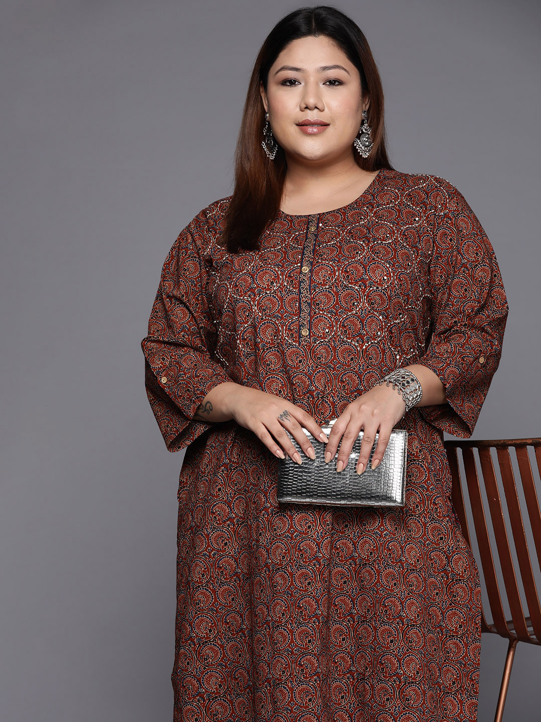 Varanga Ajrakh Printed Kurta
