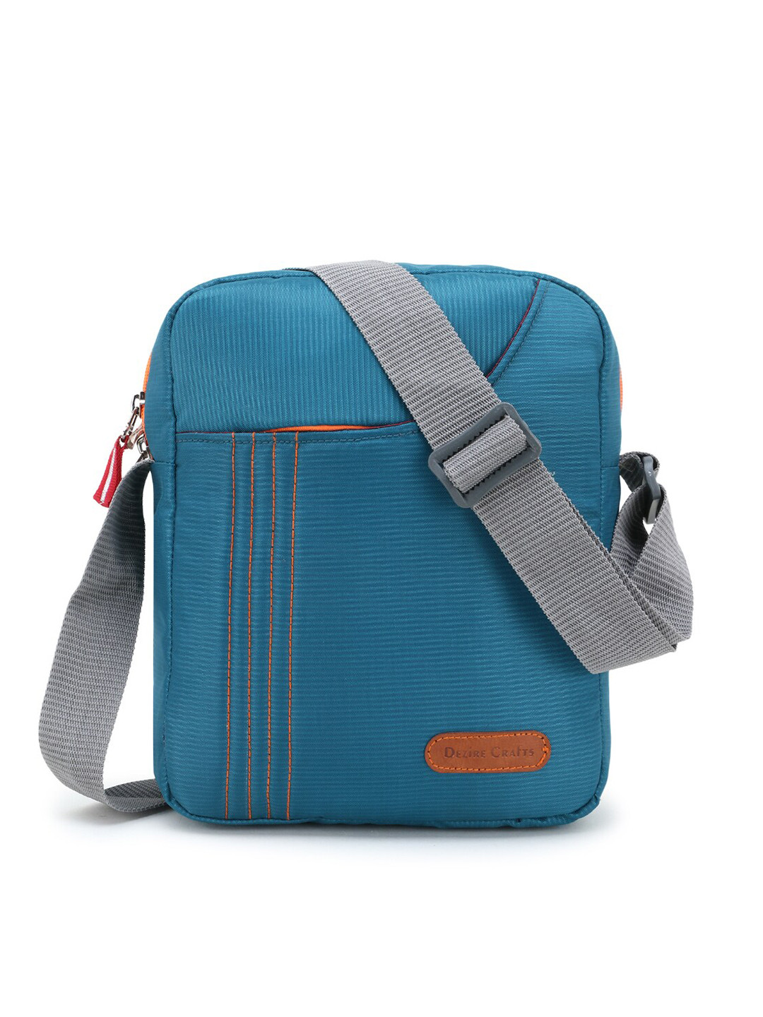 Dezire Crafts Teal & Grey Cross Body Messenger Bag