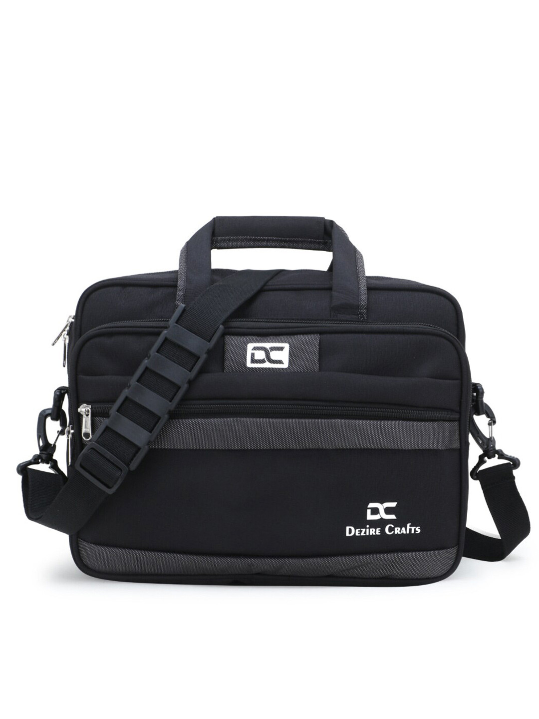 Dezire Crafts Black & Grey Cross Body Messenger Bag