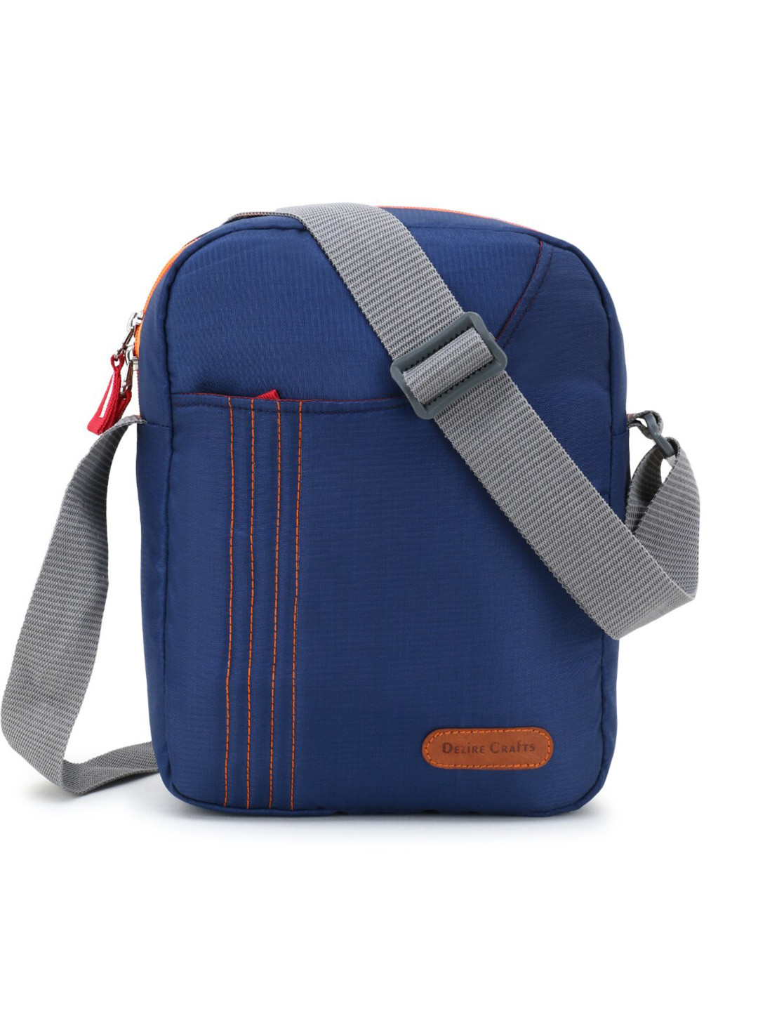 Dezire Crafts Navy Blue & Grey Cross Body Messenger Bag